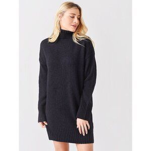 Frame BNWOT womens black sweater dress NEW sz Medium turtleneck